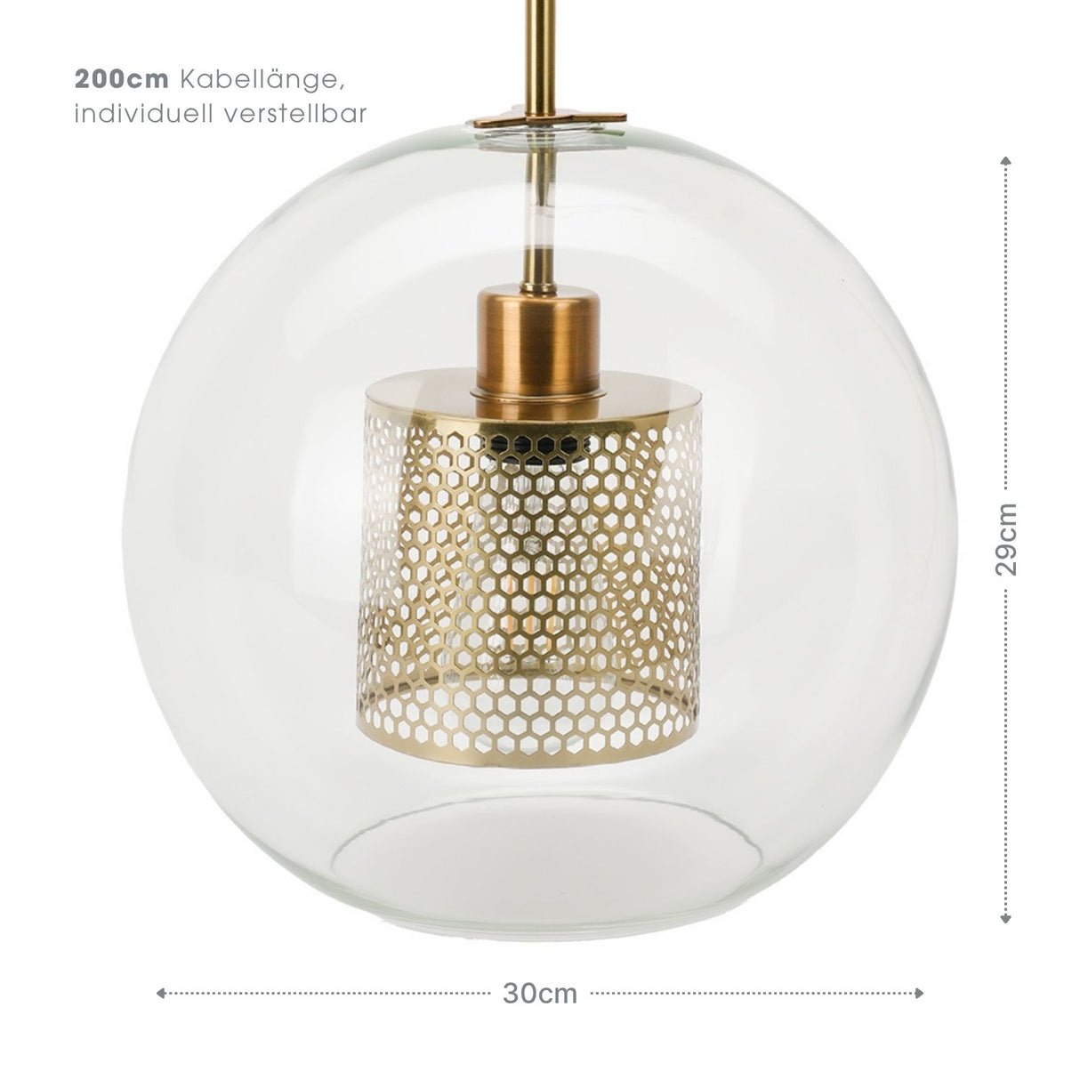 Glas-Deckenleuchte Hängeleuchte Deckenlampe Hängelampe Pendelleuchte