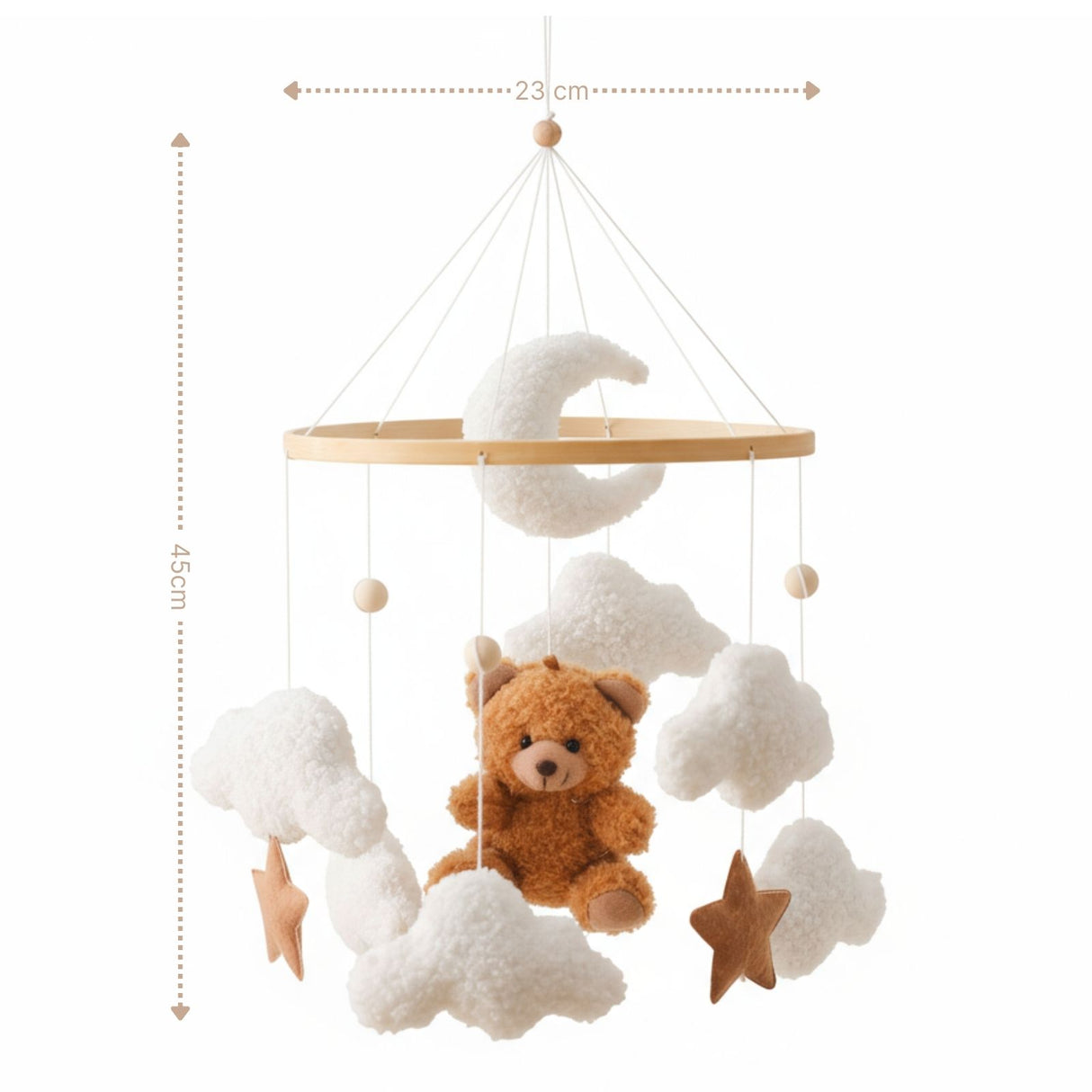 Babymobile Teddybär Hängemobile Mobile Babyspielzeug Schlafmobile