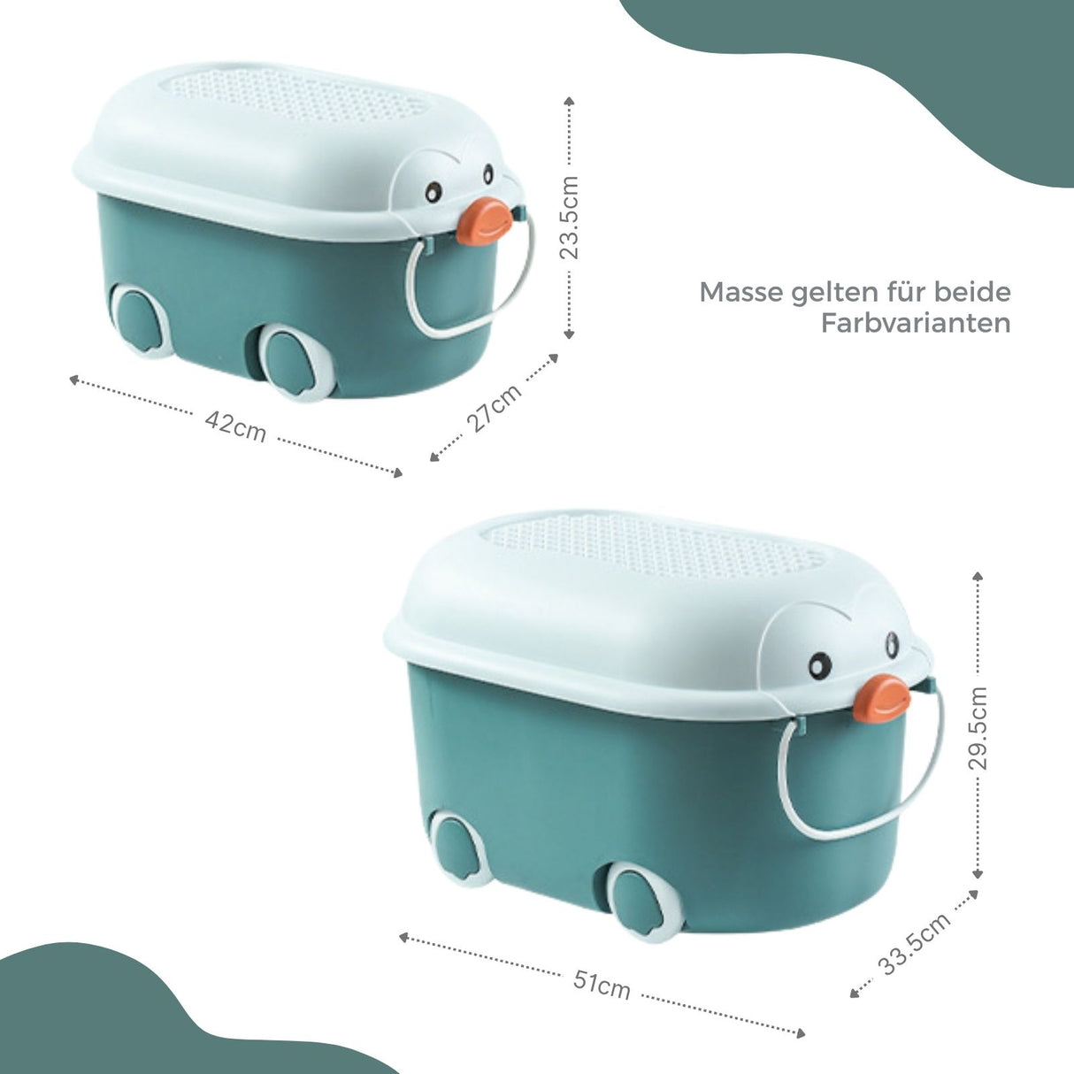 6er-Set Spielzeugkiste Spielzeug-Aufbewahrungsbox Organizer Truhe