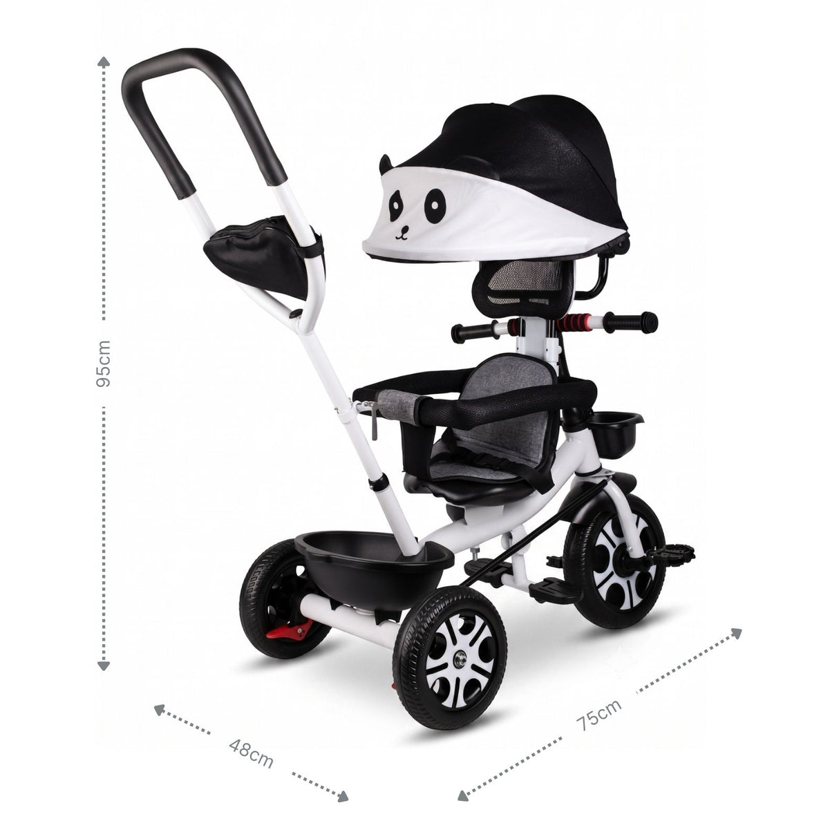 Kinder-Dreirad 4in1 Dreirad Anpassbares Dreirad Kleinkind-Dreirad