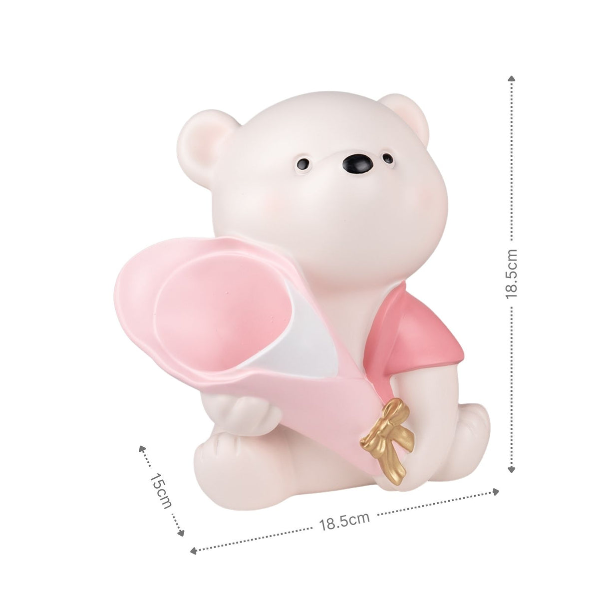 Sitzender Bär-Vase Dekoration Blumenarrangement Wohnaccessoire