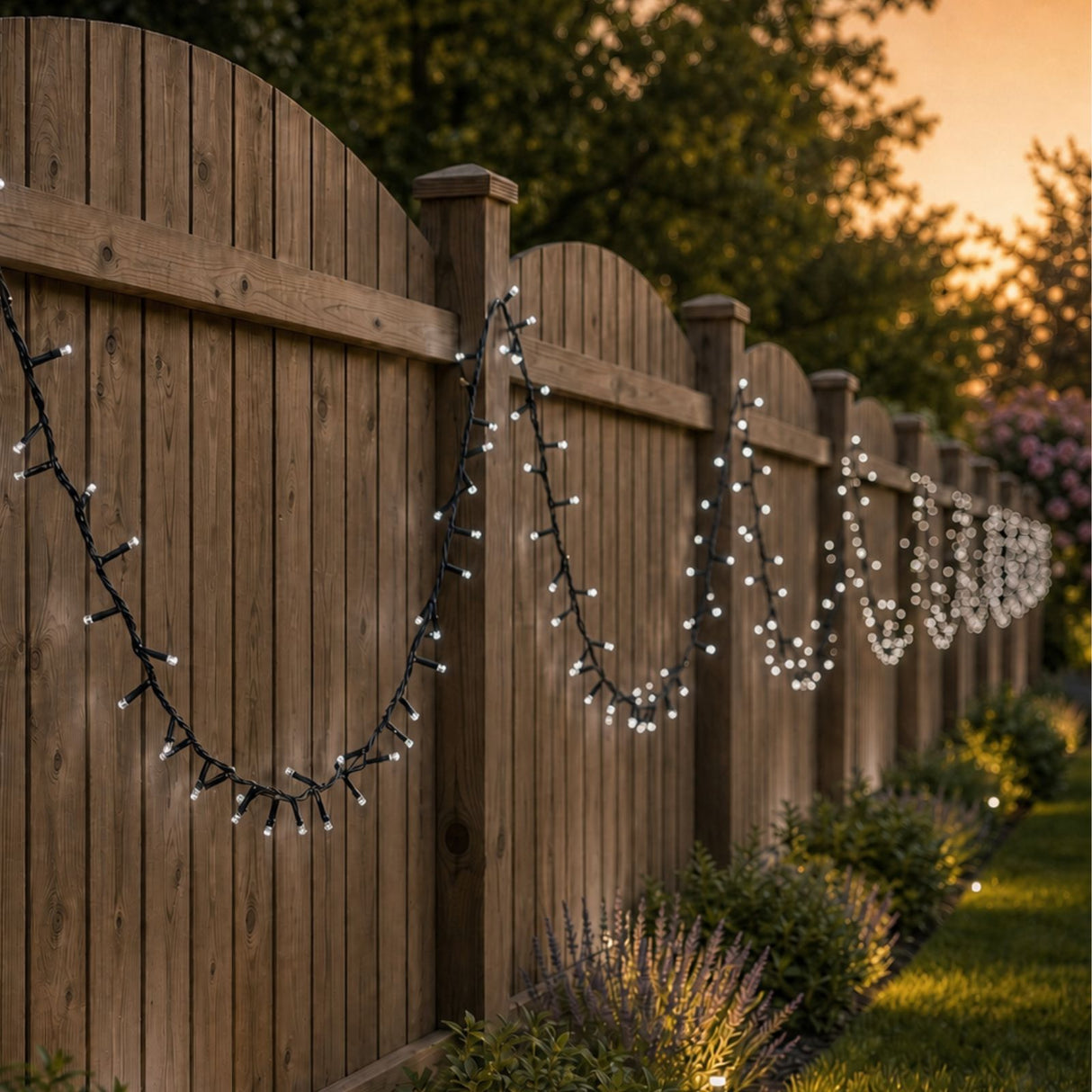 LED-Gartenbeleuchtung 48.5m Gartenleuchte Outdoor-Dekoleuchte