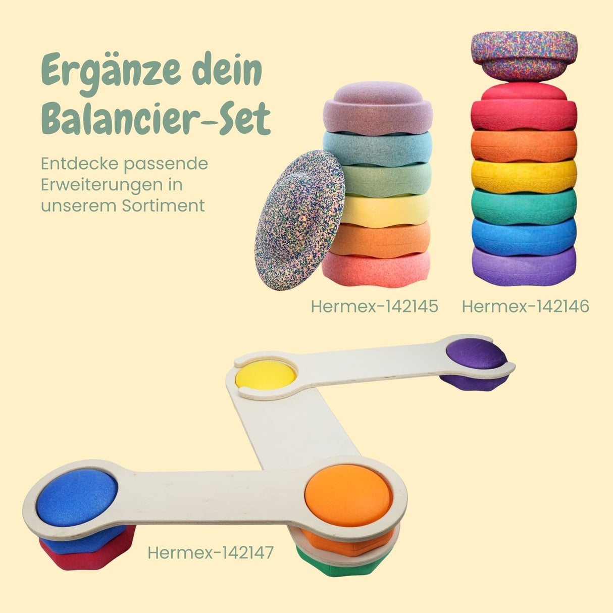 Trittsteine Motorikspielzeug Balanciersteine Flusssteine Balancespiel