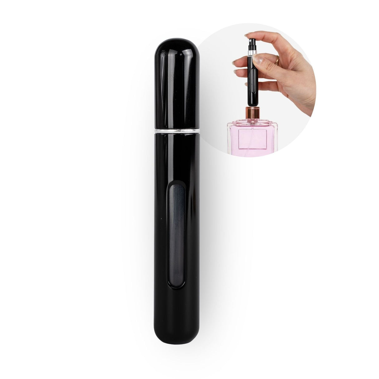 8ml Mini-Parfümzerstäuber Parfum Vaporisateur Schwarz