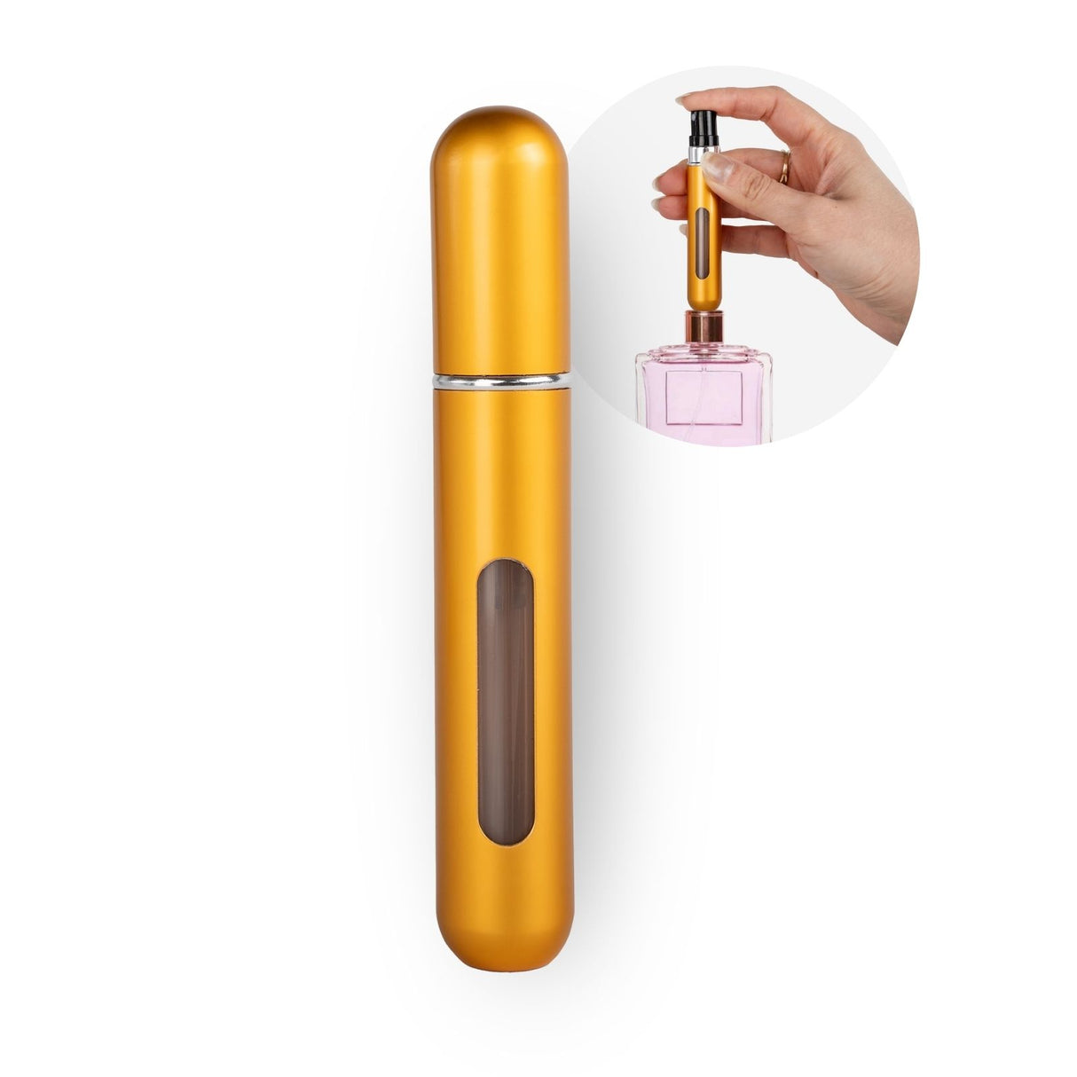 8ml Mini-Parfümzerstäuber Parfum Vaporisateur Matt-Goldig