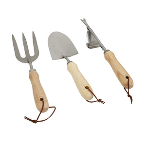 Gartenwerkzeug-Set 3-teilig Gartenschaufel Blumengabel Jäter