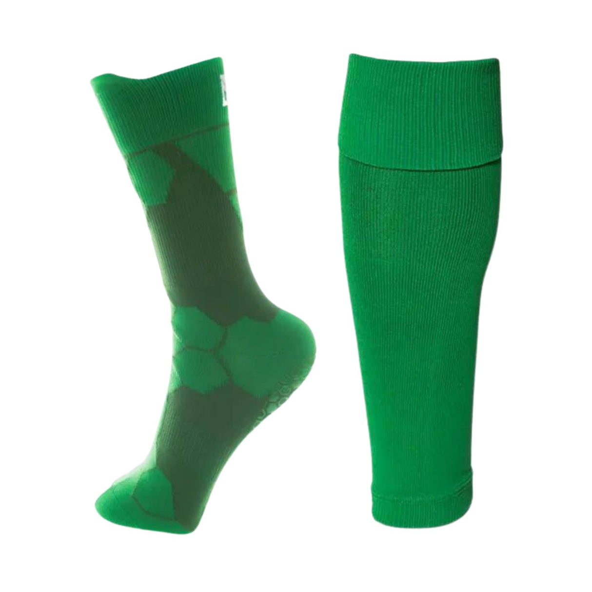 Fussballstulpen und Socken Grösse 36-41 Grün Set Tubxx und GripSoxx