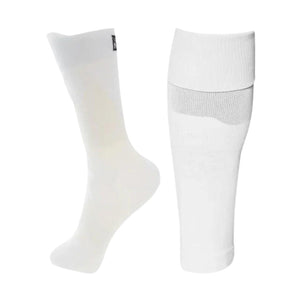 Fussballstulpen und Socken Grösse 36-41 Weiss Set Tubxx und GripSoxx