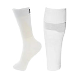 Fussballstulpen und Socken Grösse 42-47 Weiss Set Tubxx und GripSoxx