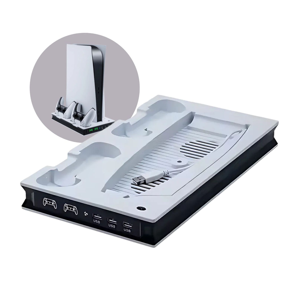 PS5 Kühlständer Ladeständer Controller-Ladestation Dockingstation