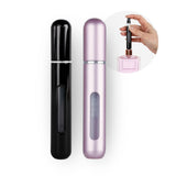 2er-Set Mini-Parfümzerstäuber 8ml Parfum Vaporisateur Pink Schwarz