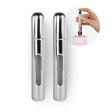 2er-Set Mini-Parfümzerstäuber 8ml Parfum Vaporisateur Silbrig