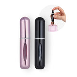 2er-Set Mini-Parfümzerstäuber 5ml Parfum Vaporisateur Pink Schwarz