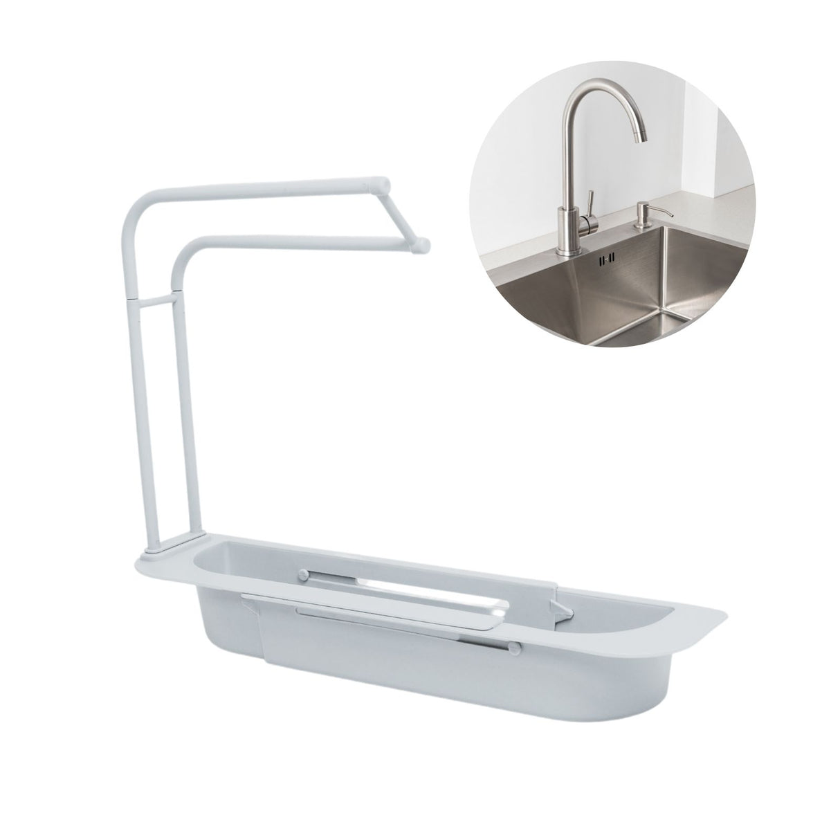 Waschbecken-Organizer Spülbecken-Regal Schwamm-Rack Küchenorganizer