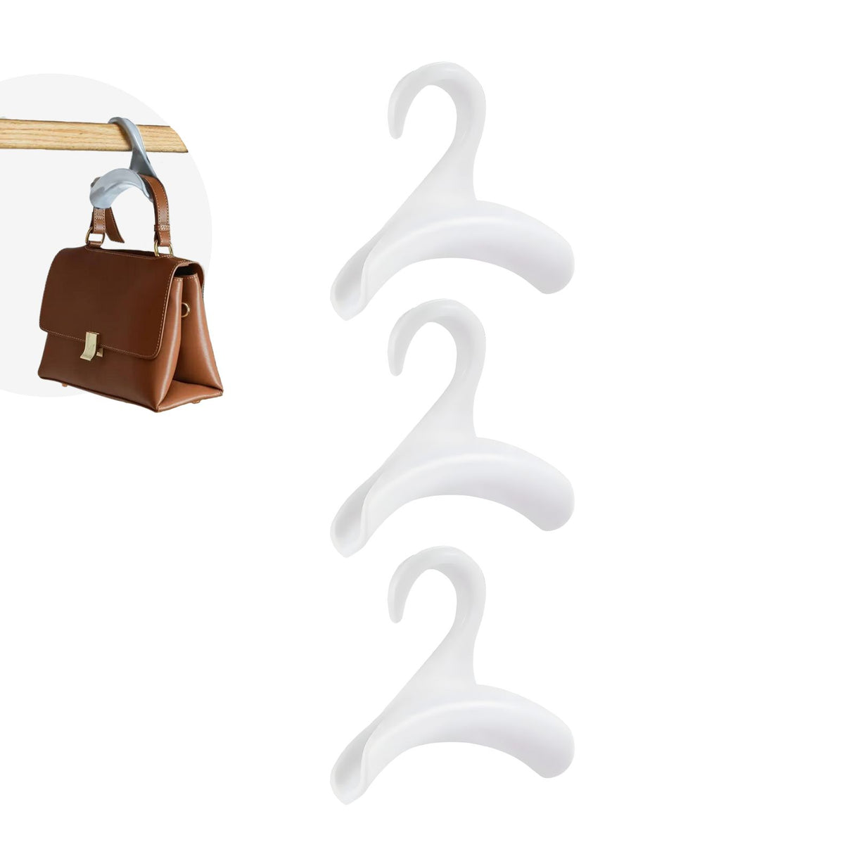 Handtaschen-Kleiderbügel Set Geldbörsen-Aufhänger Taschenhalterhaken