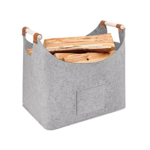 Kaminkorb Filzkorb Holzkorb Brennholz-Tasche Filz-Aufbewahrungskorb