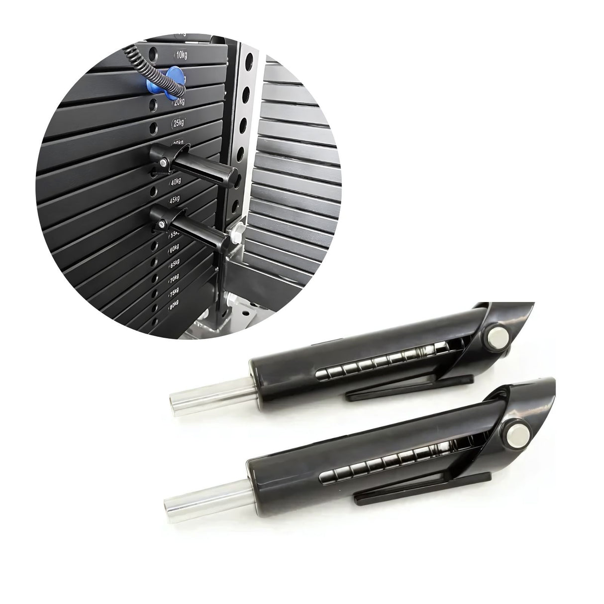 Weight-Stack-Pin Drop-Set-Pin Gewichtsstift Gewichts-Pin - 2 Stück