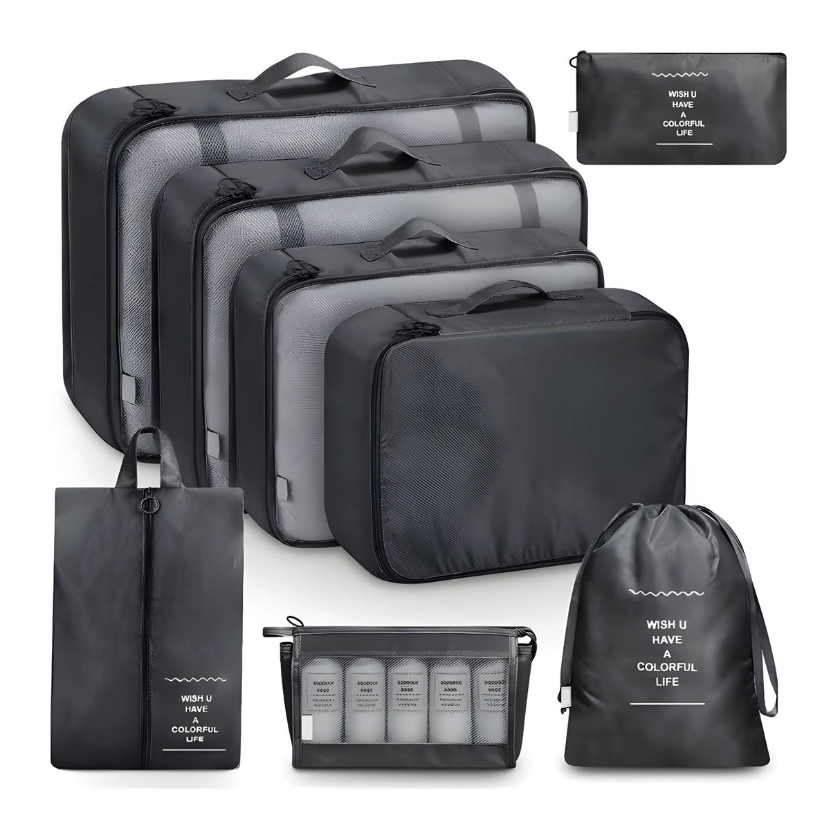 Packsack Koffer-Organizer Reisebeutel Aufbewahrungsbeutel Set