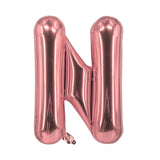 Buchstabenballon N Roségold Geburtstagsparty Ballon Folienballon 80cm