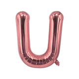 Buchstabenballon U Roségold Geburtstagsparty Ballon Folienballon 80cm