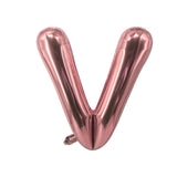 Buchstabenballon V Roségold Geburtstagsparty Ballon Folienballon 80cm