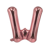 Buchstabenballon W Roségold Geburtstagsparty Ballon Folienballon 80cm