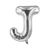 Buchstabenballon J Silbrig Geburtstagsparty Ballon Folienballon 80cm