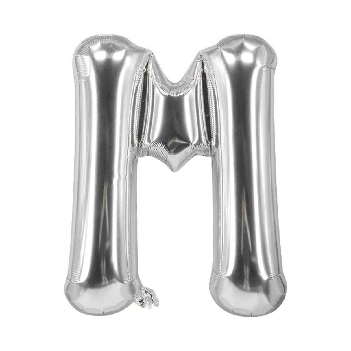 Buchstabenballon M Silbrig Geburtstagsparty Ballon Folienballon 80cm