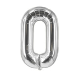 Buchstabenballon O Silbrig Geburtstagsparty Ballon Folienballon 80cm