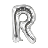 Buchstabenballon R Silbrig Geburtstagsparty Ballon Folienballon 80cm