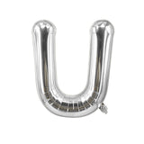 Buchstabenballon U Silbrig Geburtstagsparty Ballon Folienballon 80cm
