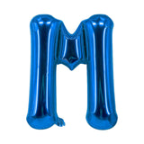 Buchstabenballon M Blau Geburtstagsparty Ballon Folienballon 80cm