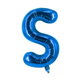 Buchstabenballon S Blau Geburtstagsparty Ballon Folienballon 80cm