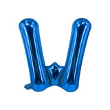 Buchstabenballon W Blau Geburtstagsparty Ballon Folienballon 80cm