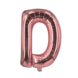 Buchstabenballon D Roségold Geburtstagsparty Ballon Folienballon 40cm