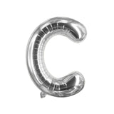 Buchstabenballon C Silbrig Geburtstagsparty Ballon Folienballon 40cm