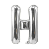 Buchstabenballon H Silbrig Geburtstagsparty Ballon Folienballon 40cm