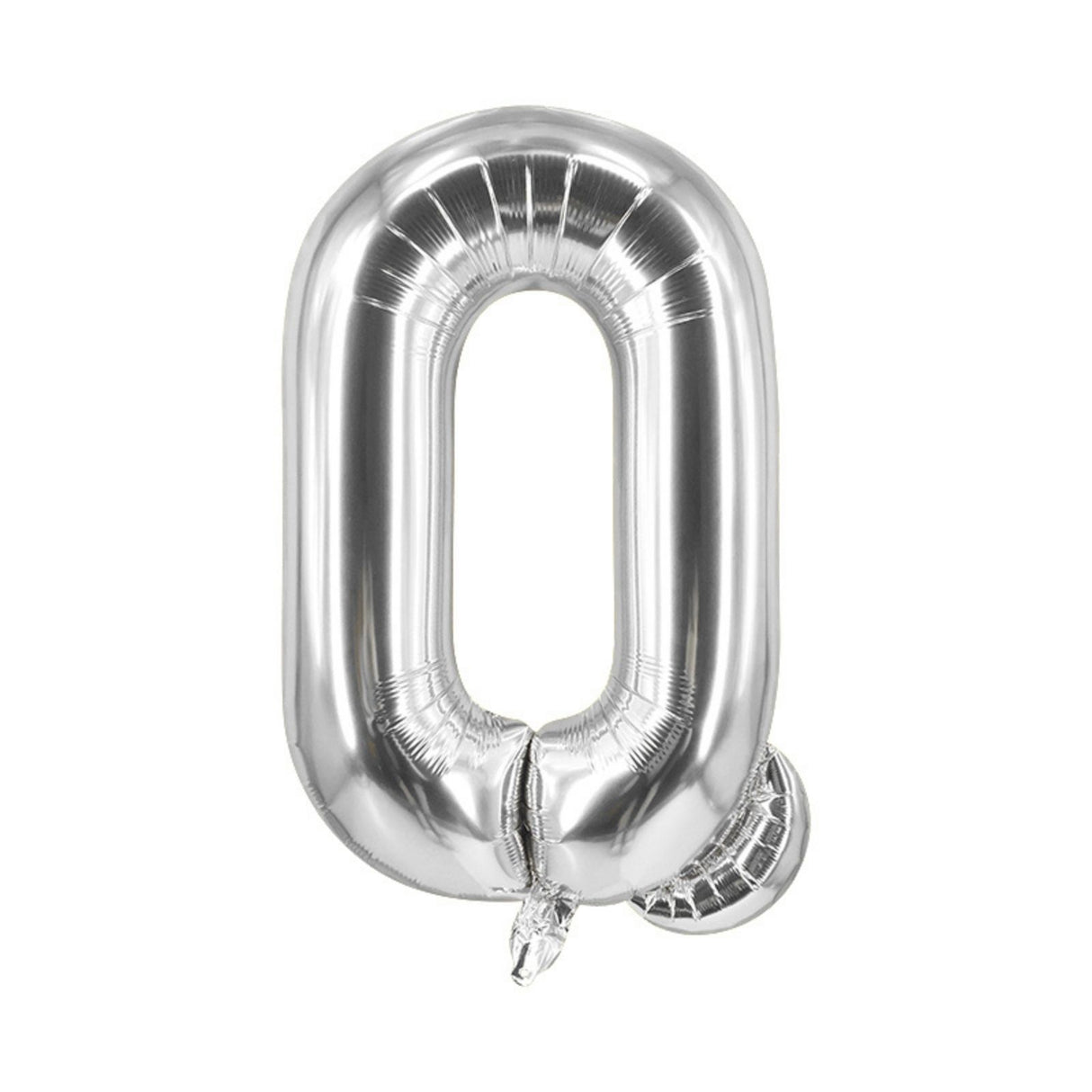 Buchstabenballon Q Silbrig Geburtstagsparty Ballon Folienballon 40cm