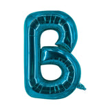 Buchstabenballon B Blau Geburtstagsparty Ballon Folienballon 40cm