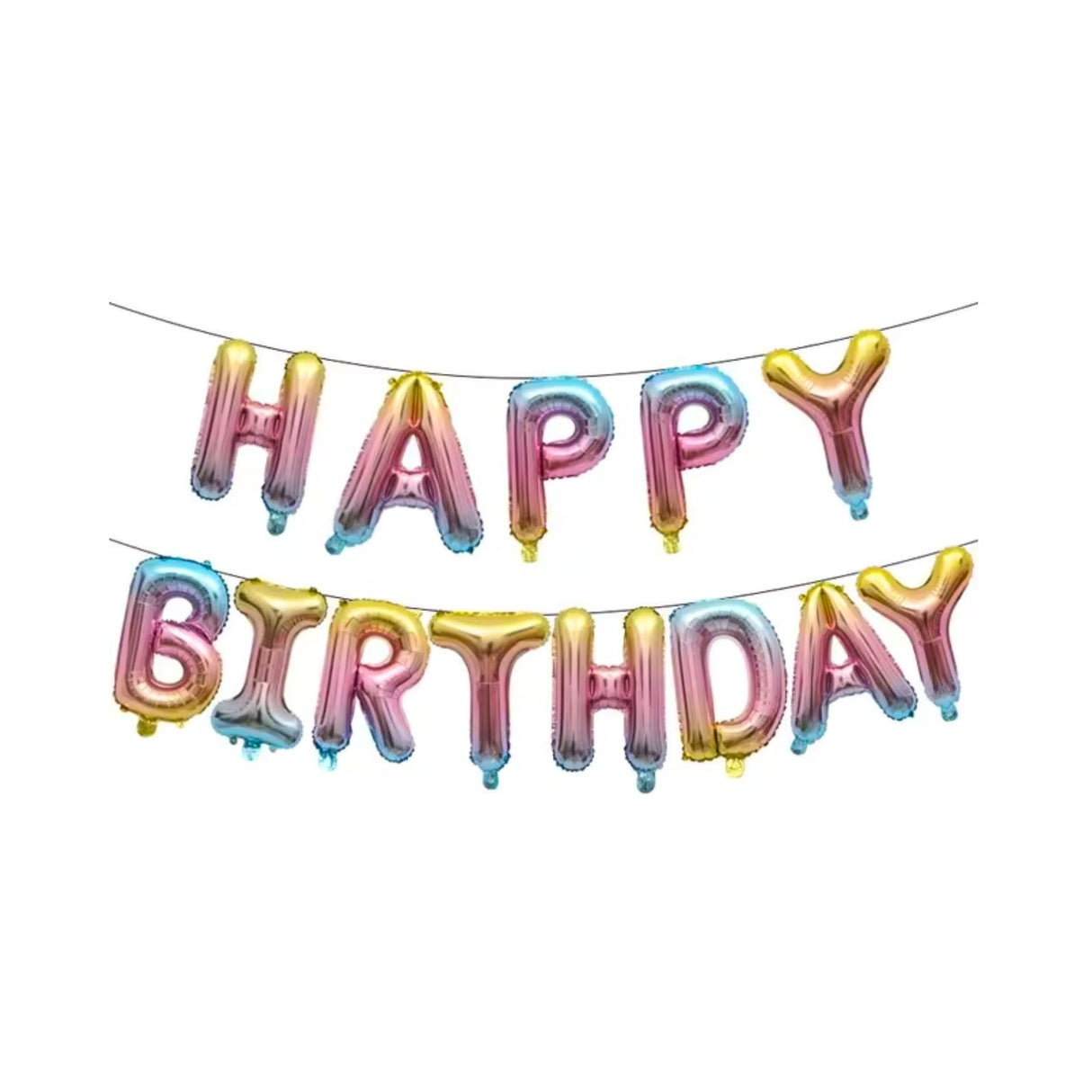 Happy Birthday Buchstabenballon Luftballon Folienballon Girlande