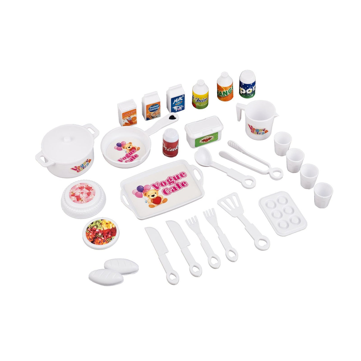 28-tlg. Puppenküchen-Zubehör für Barbie Haushalts-Set Küchenutensilien