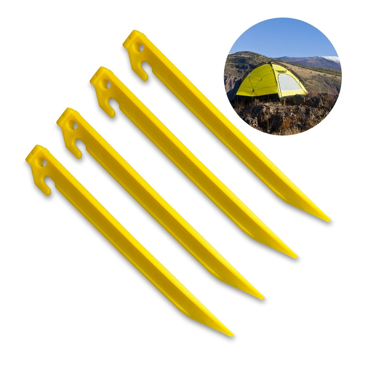 Zeltheringe 23cm Zeltnagel Camping Heringe Bodennagel 4er Set