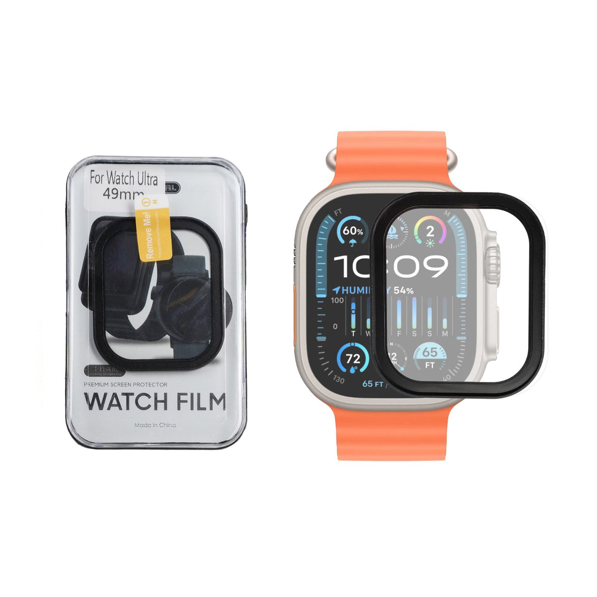 Displayschutzfolie Schutzglas Displayabdeckung für Apple Watch Ultra 2 49mm