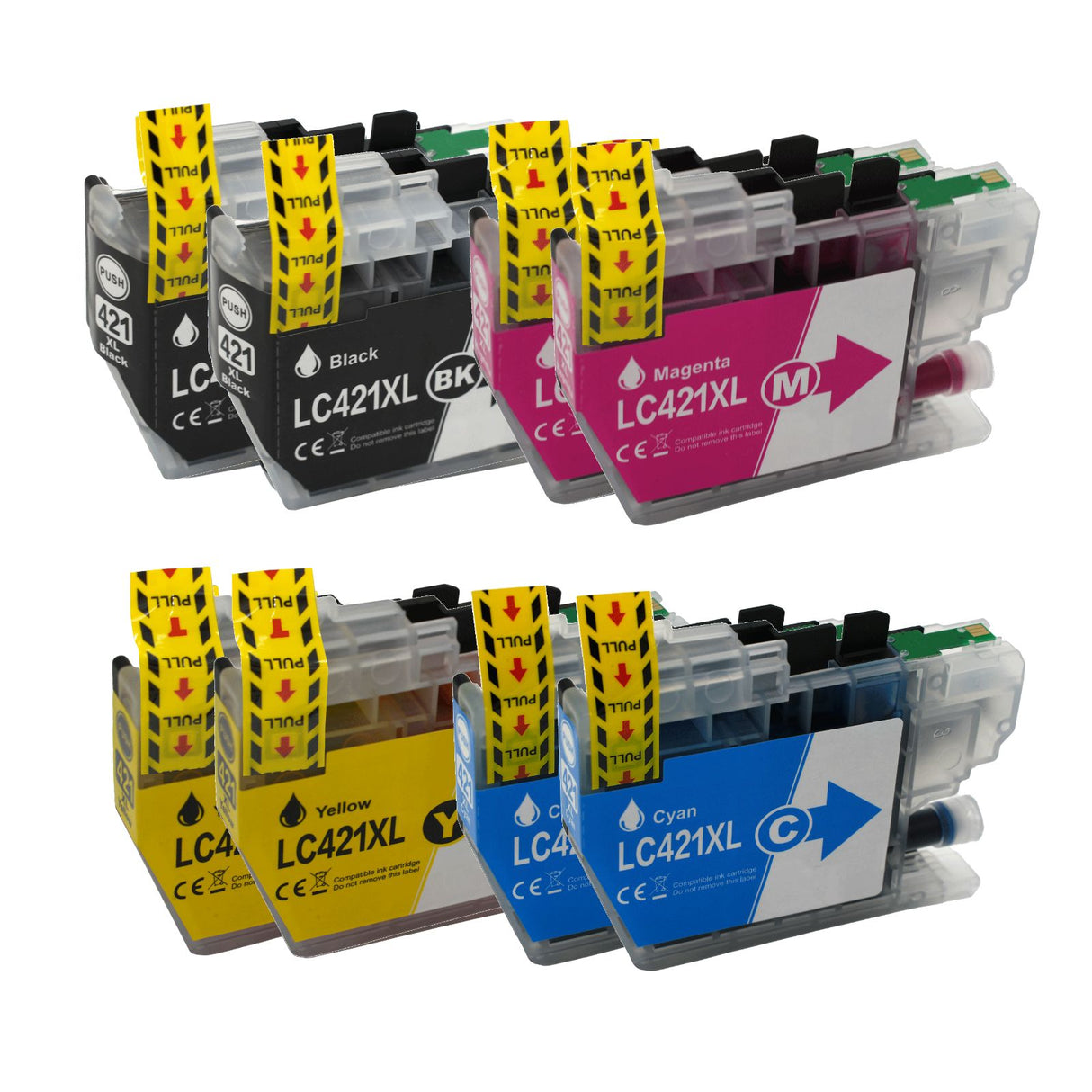 Kompatible Tintenpatrone XL für Brother DCP-J1050DW - Black Cyan Yellow Magenta - 8er Set