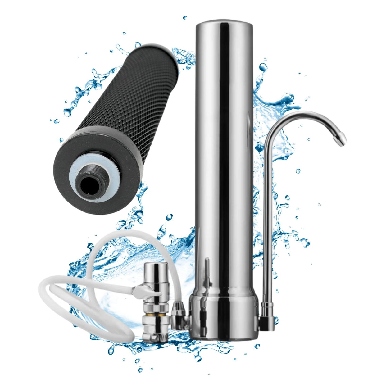Stand-Wasserfilter Counter Top-Wasserfilter mit Aktivkohle-Filterkartusche
