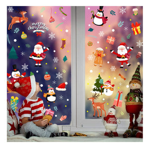 Kinderzimmer Fenstersticker Weihnachtsaufkleber Merry Christmas DIY Deko Glasfenster