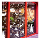 Fenstersticker Merry Christmas Happy New Year Weihnachtsaufkleber DIY Deko Glasfenster