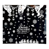 Weihnachtssticker Fensterbilder klebbar mit festlichen Motiven Weihnachtsaufkleber