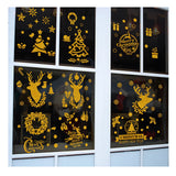 Fenstersticker Merry Christmas Happy New Year Weihnachtsaufkleber DIY Deko