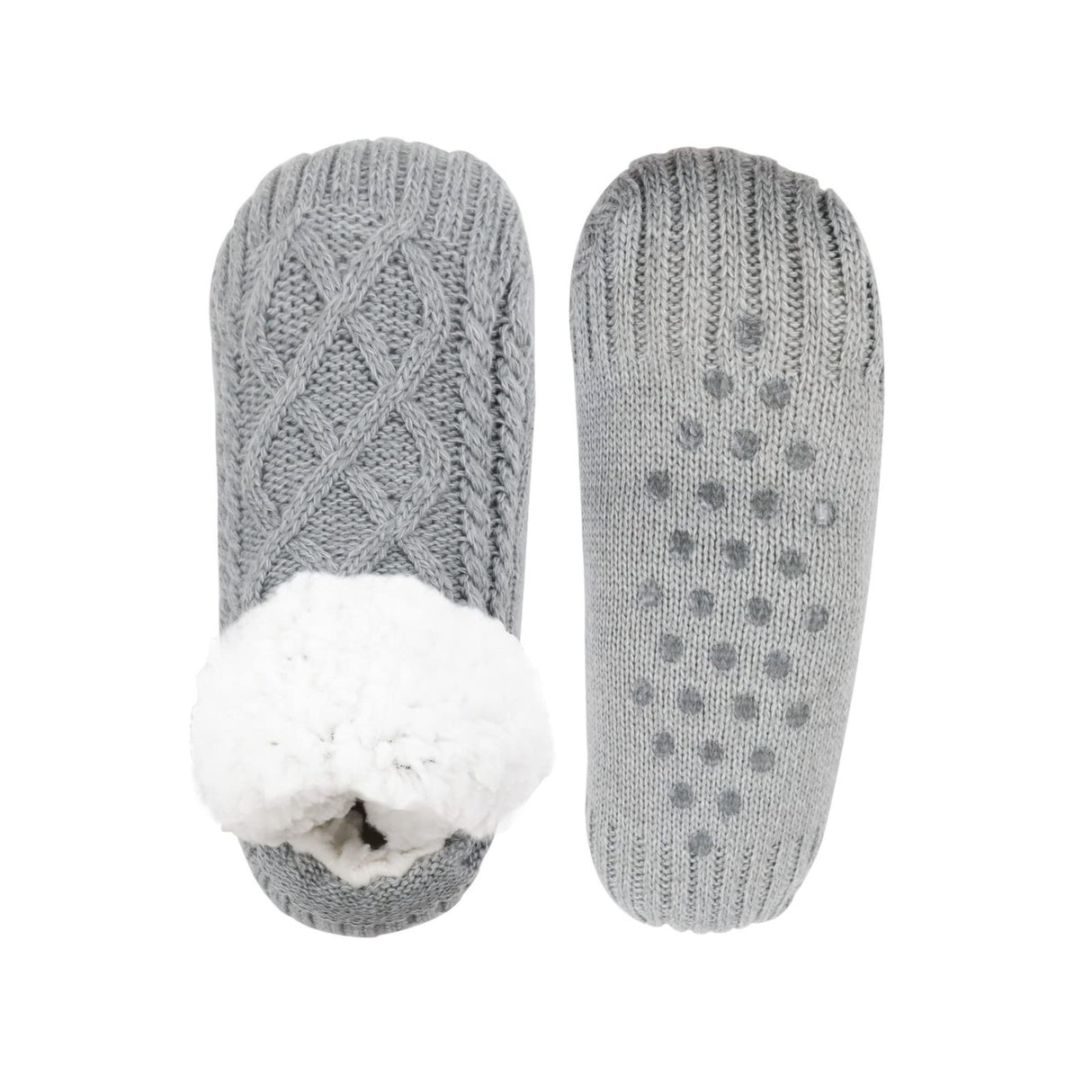 Fuzzy-Socken Gr. 43-46 Kuschelsocken Pantoffeln Wintersocken Hausschuhe